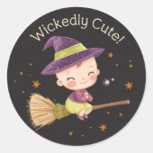 Halloween Baby shower Sticker goddeloos Schattige! (Voorkant)