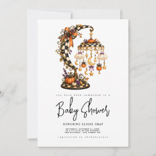 Halloween baby shower uitnodiging 