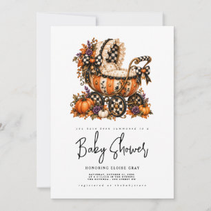 Halloween baby shower uitnodiging