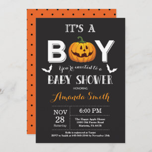 Halloween Baby Shower - uitnodiging