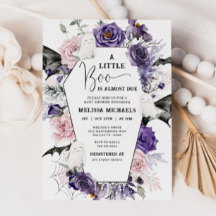 HALLOWEEN Baby Shower Uitnodiging, Een Klein Spook Kaart