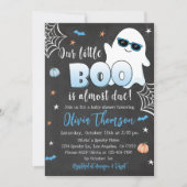 Halloween Baby shower Uitnodiging Leuke Ghost Boy (Voorkant)