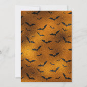 Halloween Baby shower Uitnodiging met katten (Achterkant)