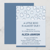 Halloween baby shower uitnodigingen leuk (Voorkant / Achterkant)