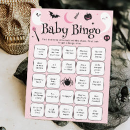Halloween Baby shower Vind de gast Bingo Spel Kaart