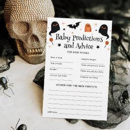 Halloween Baby shower voorspellingen advies spel
