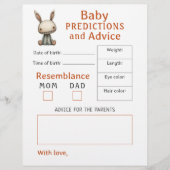 Halloween Baby shower voorspellingen en advies (Voorkant)