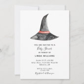 Halloween Baby Shower Watercolor Heksenhoed Cute Kaart (Voorkant)