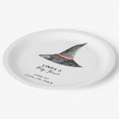 Halloween Baby shower Waterverf Witch's Pet Cute Papieren Bordje (Gekanteld)