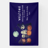 Halloween Baby Shower Welkom Banner (Verticaal)
