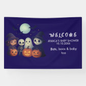 Halloween Baby Shower Welkombanner Spandoek (Horizontaal)