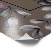 Halloween Baby Shower, Welkombord Spoken Bloemen B Foto Afdruk (Hoek)