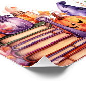 Halloween Baby shower Welkomstbord Perfect Poster (Hoek)