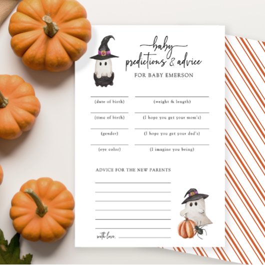 Halloween Baby voorspellingen Kaart