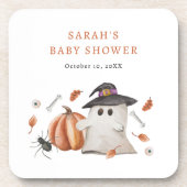 Halloween Babyfeestje Bier Onderzetter (Voorkant)