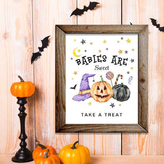 Halloween-baby's zijn schattig poster