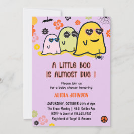 Halloween babyshower uitnodigingen meisjes