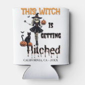 Halloween Bachelorette Deze Heks Gaat Trouwen Blikjeskoeler (Achterkant)