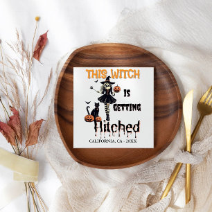 Halloween Bachelorette Deze Heks Wordt Hitch Servet