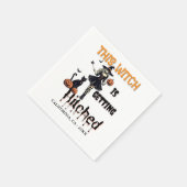 Halloween Bachelorette Deze Heks Wordt Hitch Servet (Hoek)