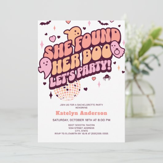 Halloween Bachelorette Kaart (Staand voorkant)