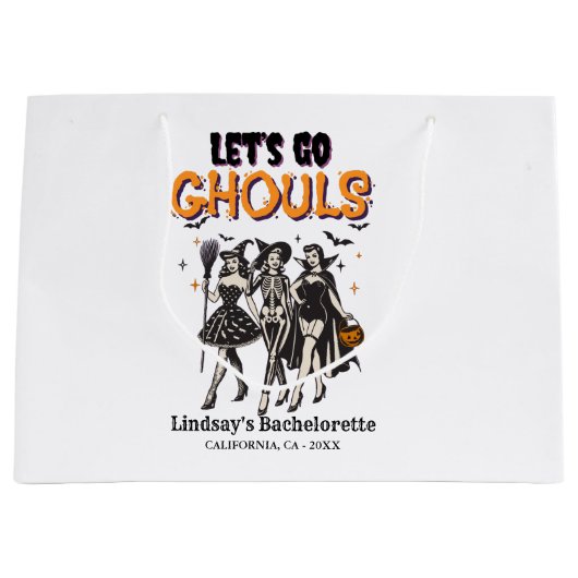 Halloween Bachelorette laten we gaan ghoul Groot Cadeauzakje (Voorkant)