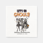 Halloween Bachelorette laten we gaan ghoul Servet (Voorkant)