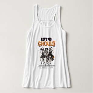 Halloween Bachelorette laten we gaan ghoul Tanktop