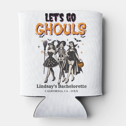 Halloween Bachelorette laten we gaan spooky Blikjeskoeler (Achterkant)