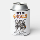 Halloween Bachelorette laten we gaan spooky Blikjeskoeler (Blikje Achterkant)