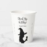Halloween Bachelorette Party Drink getuigen op Papieren Bekers<br><div class="desc">Aangepaste bekers op heksenpapier voor je Halloween-themabachelorette-feestje. Ze hebben het silhouet van een heks op een rokerige achtergrond.</div>