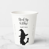 Halloween Bachelorette Party Drink getuigen op Papieren Bekers (Voorkant)
