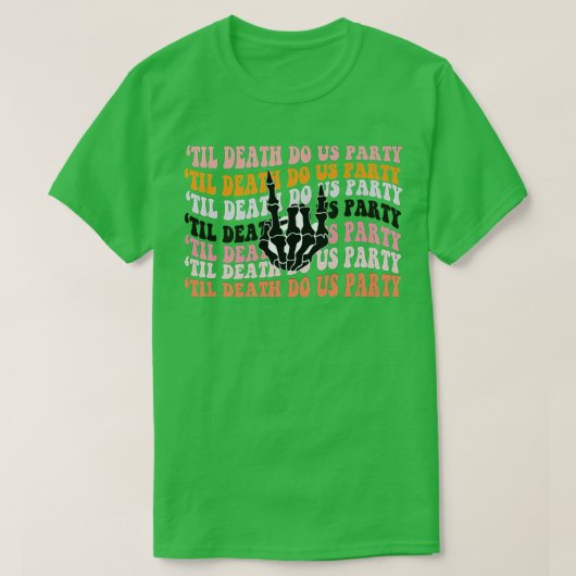 Halloween Bachelorette Party s Spooky Bruid Of Ste T-shirt (Design voorkant)