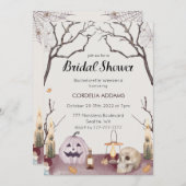 Halloween Bachelorette Weekend Deets Invitation Kaart (Voorkant / Achterkant)
