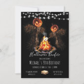 Halloween Backyard Bonfire reeks lichten Kaart (Voorkant)