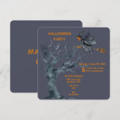 HALLOWEEN BACKYARD PARTY FEESTDAGENKAART (Voorkant / Achterkant)