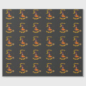 Halloween Bad Witch Pumpkin Vibes Cadeaupapier (Vlak)