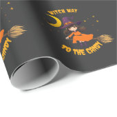 Halloween Bad Witch Pumpkin Vibes Cadeaupapier (Rol Hoek)
