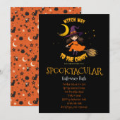 Halloween Bad Witch Pumpkin Vibes Kaart (Voorkant / Achterkant)