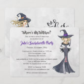 Halloween Bad Witches Bachelorette Party Kaart (Voorkant / Achterkant)