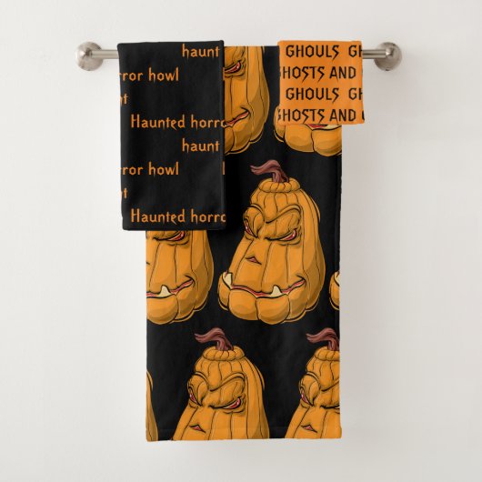 Halloween badhanddoekenset bad handdoek (Insitu)