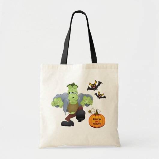 Halloween Bag-Frankenstein Canvas tas (Voorkant)
