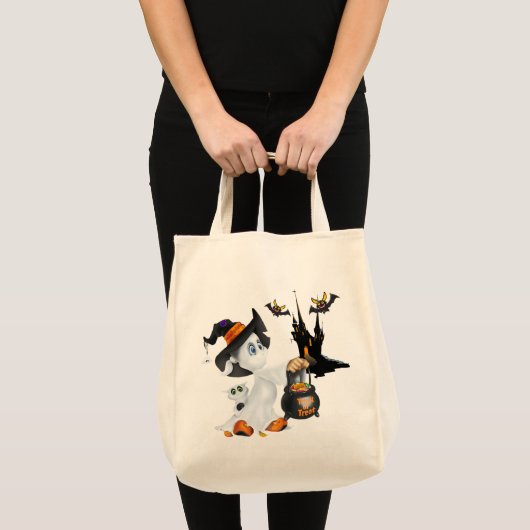 Halloween Bag-Ghost Tote Bag (Voorkant (product))