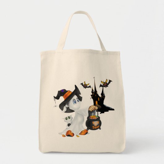 Halloween Bag-Ghost Tote Bag (Voorkant)