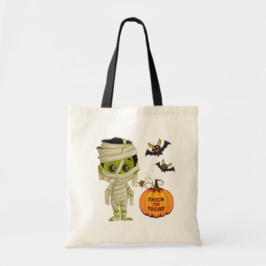 Halloween Bag-Mummy Boy Canvas tas (Voorkant)