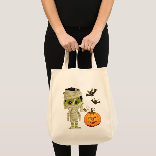 Halloween Bag-Mummy Boy Tote Bag (Voorkant (product))