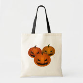 Halloween Bag-Scary Pumpkins Canvas tas (Voorkant)