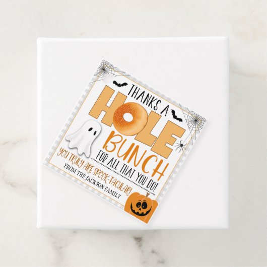 Halloween Bagel Gift Label (In situ)