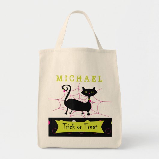 Halloween Bags - Trick or treat personaliseren Tote Bag (Voorkant)