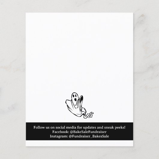 Halloween Bake Sale Flyer (Achterkant)